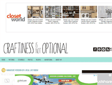 Tablet Screenshot of craftinessisnotoptional.com